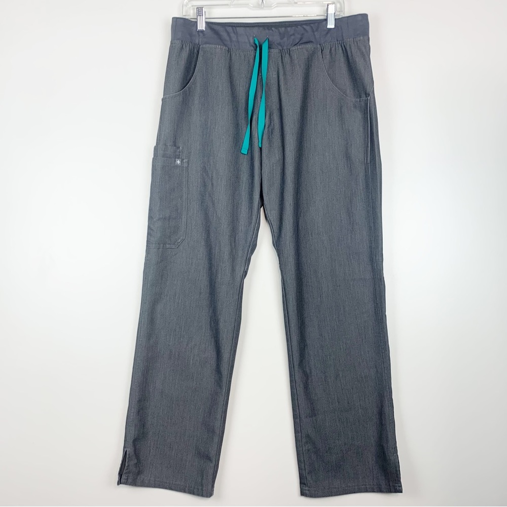 FIGS Technical Collection Cade Cargo Scrub Pants Large Gray